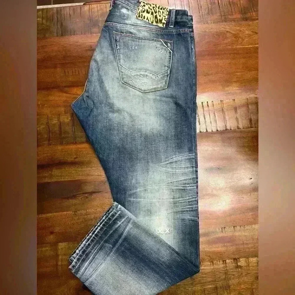 Cult of Individuality Japanese Selvedge Rebel Straight Button Men's Jeans 44x33 - Picture 9 of 9